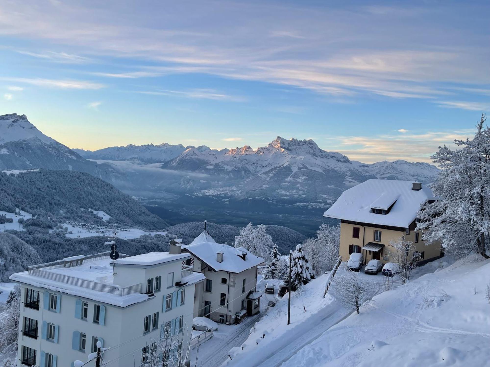 Charmant Appartement Au Vagabond Leysin Exteriér fotografie
